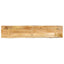 bordplade 180x30x2,5 cm naturlig kant massivt ru mangotræ
