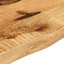 bordplade 120x40x2,5 cm naturlig kant massivt ru mangotræ