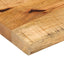 bordplade 140x20x3,8 cm naturlig kant massivt ru mangotræ