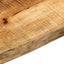 bordplade 160x20x3,8 cm naturlig kant massivt ru mangotræ