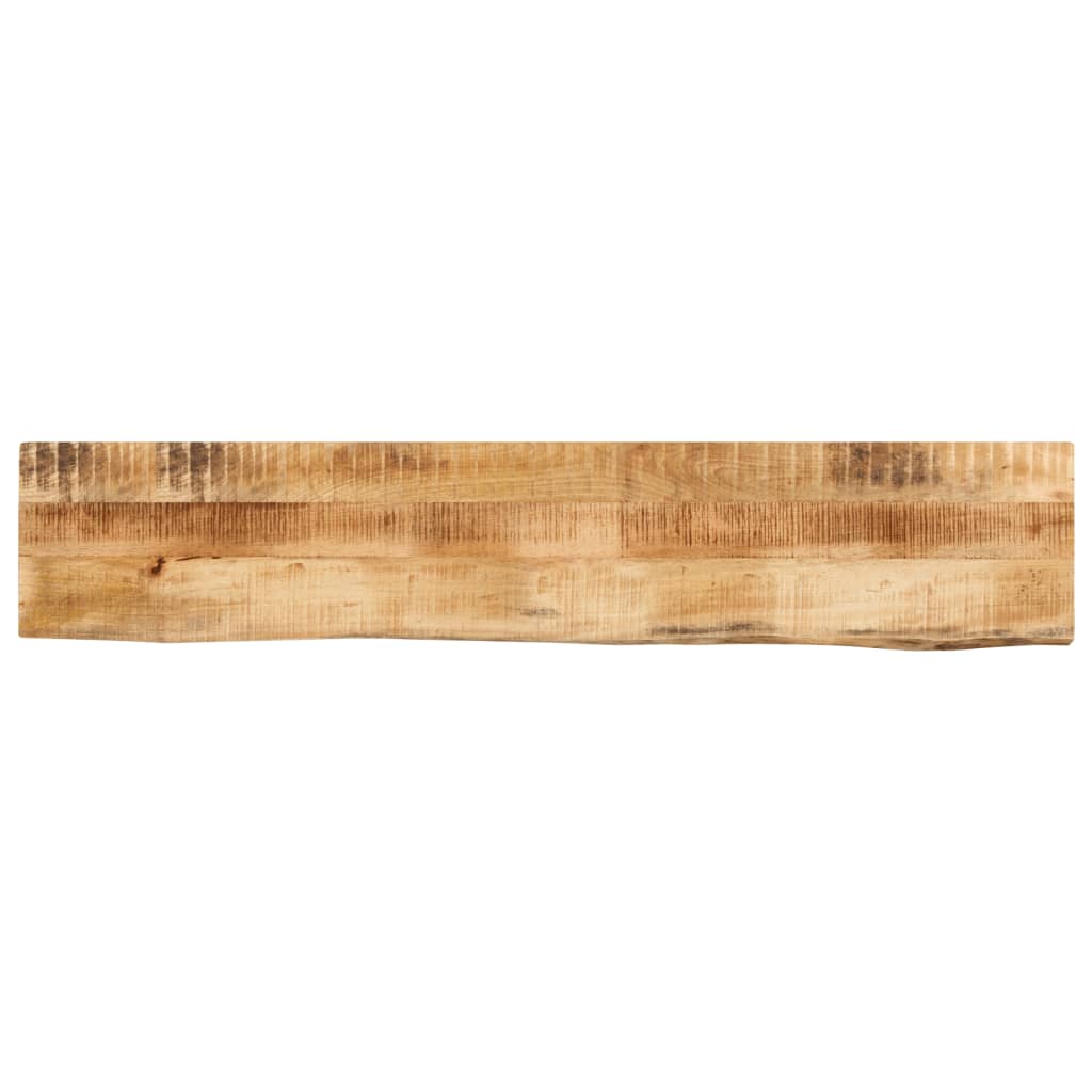 bordplade 120x40x3,8 cm naturlig kant massivt ru mangotræ
