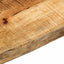 bordplade 180x40x3,8 cm naturlig kant massivt ru mangotræ
