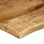 bordplade 110x60x3,8 cm naturlig kant massivt ru mangotræ