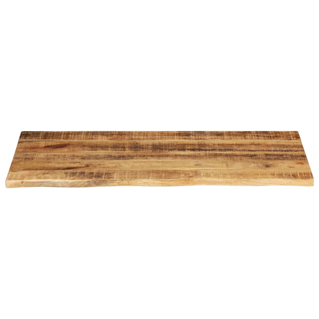 bordplade 120x60x3,8 cm naturlig kant massivt ru mangotræ