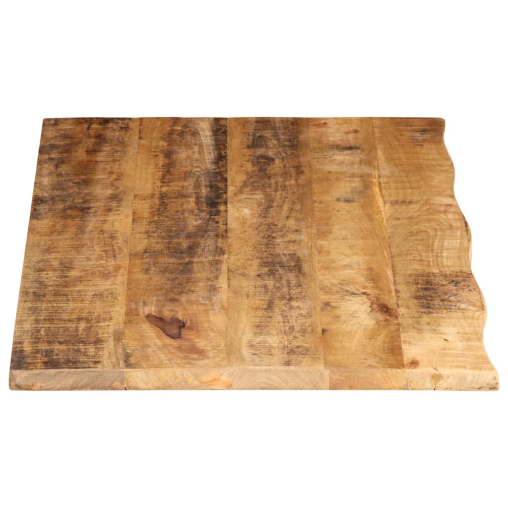 bordplade 120x60x3,8 cm naturlig kant massivt ru mangotræ