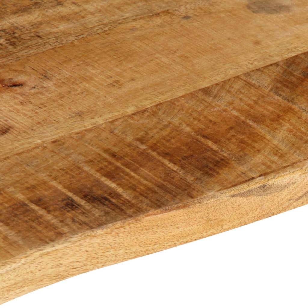 bordplade 120x60x3,8 cm naturlig kant massivt ru mangotræ