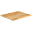 bordplade 60x60x2,5 cm naturlig kant massivt mangotræ