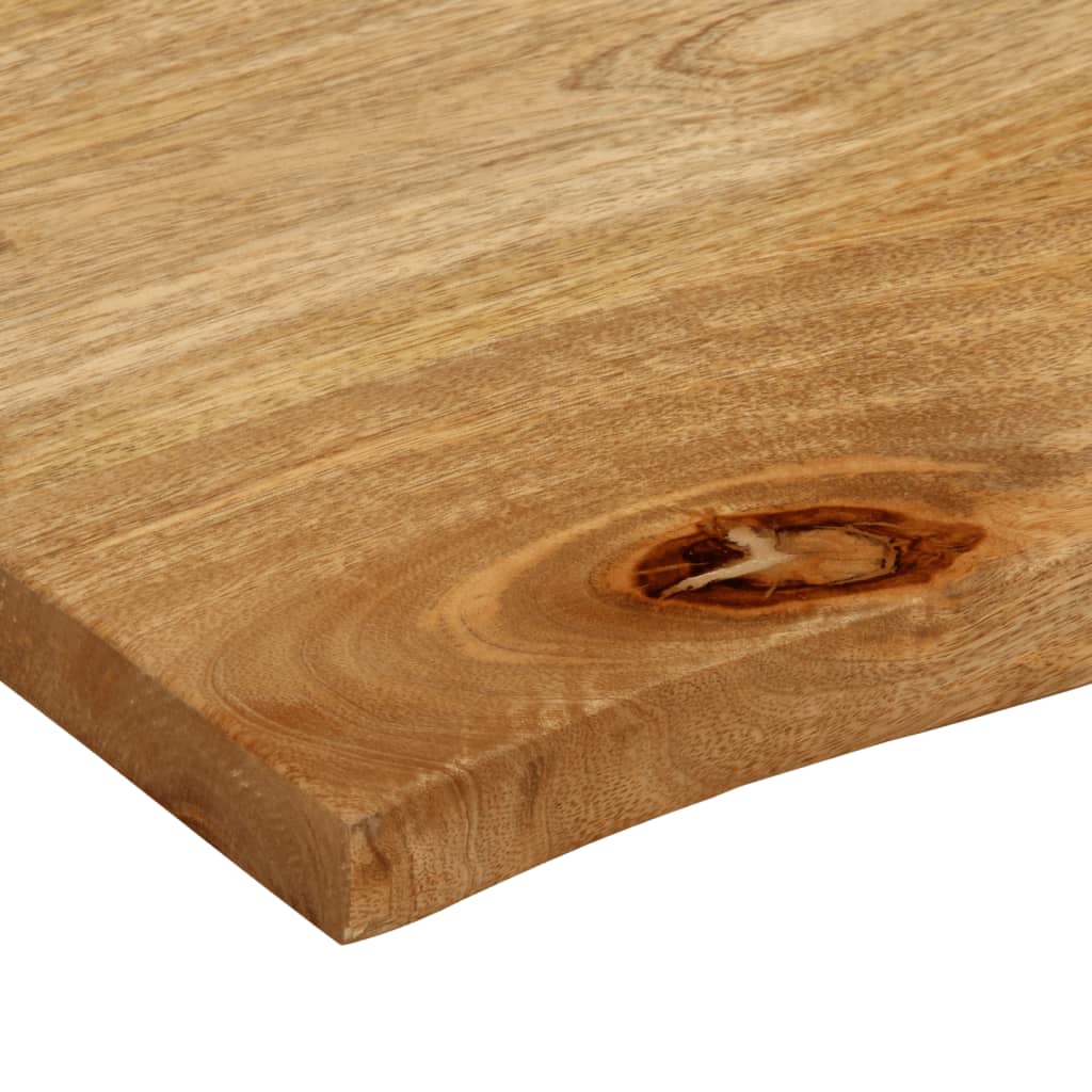 bordplade 60x60x2,5 cm naturlig kant massivt mangotræ