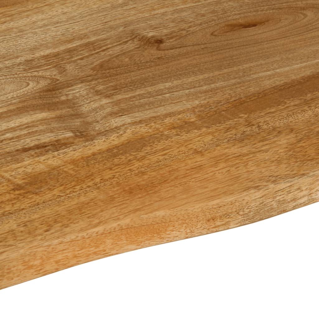 bordplade 70x60x2,5 cm naturlig kant massivt mangotræ