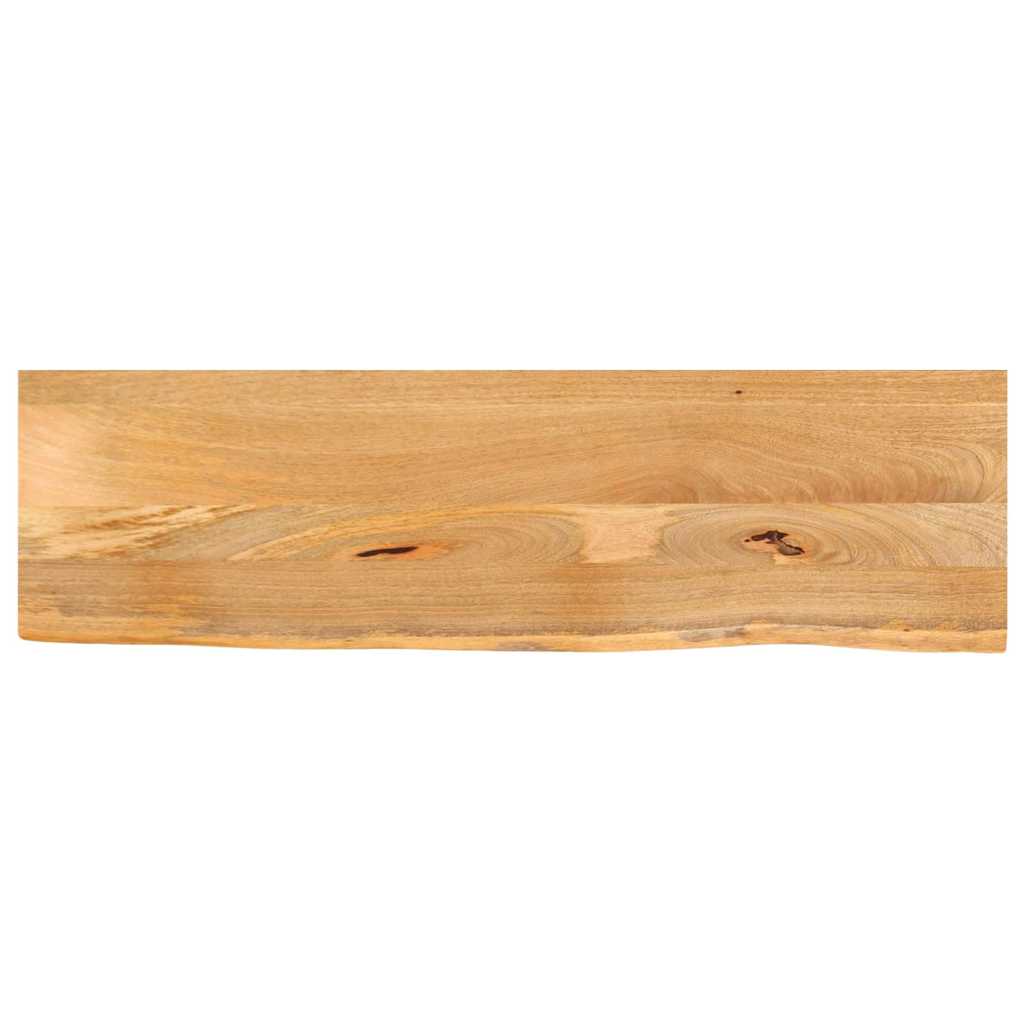 bordplade 120x20x3,8 cm naturlig kant massivt mangotræ billede
