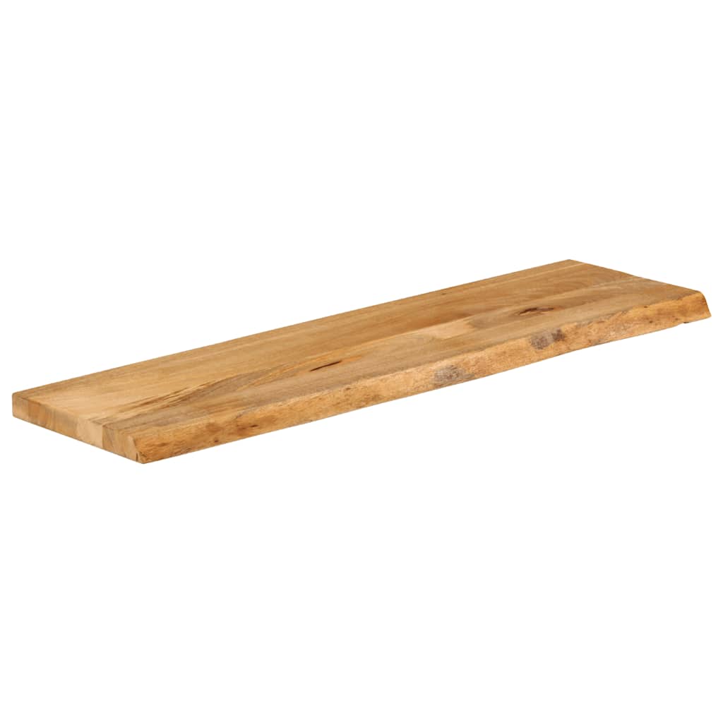 bordplade 120x20x3,8 cm naturlig kant massivt mangotræ