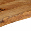 bordplade 120x20x3,8 cm naturlig kant massivt mangotræ