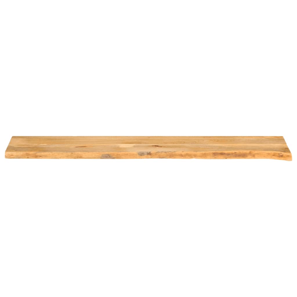 bordplade 180x20x3,8 cm naturlig kant massivt mangotræ