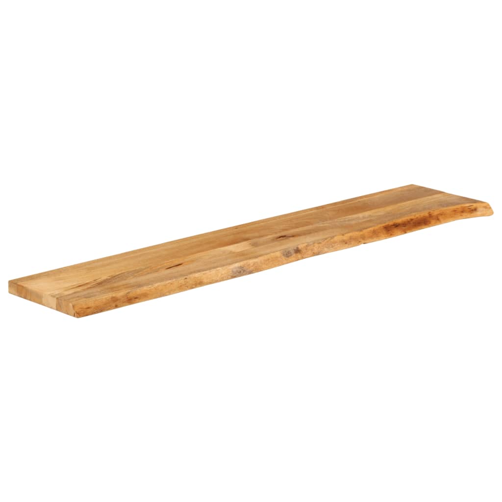 bordplade 140x30x3,8 cm naturlig kant massivt mangotræ