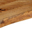 bordplade 160x30x3,8 cm naturlig kant massivt mangotræ
