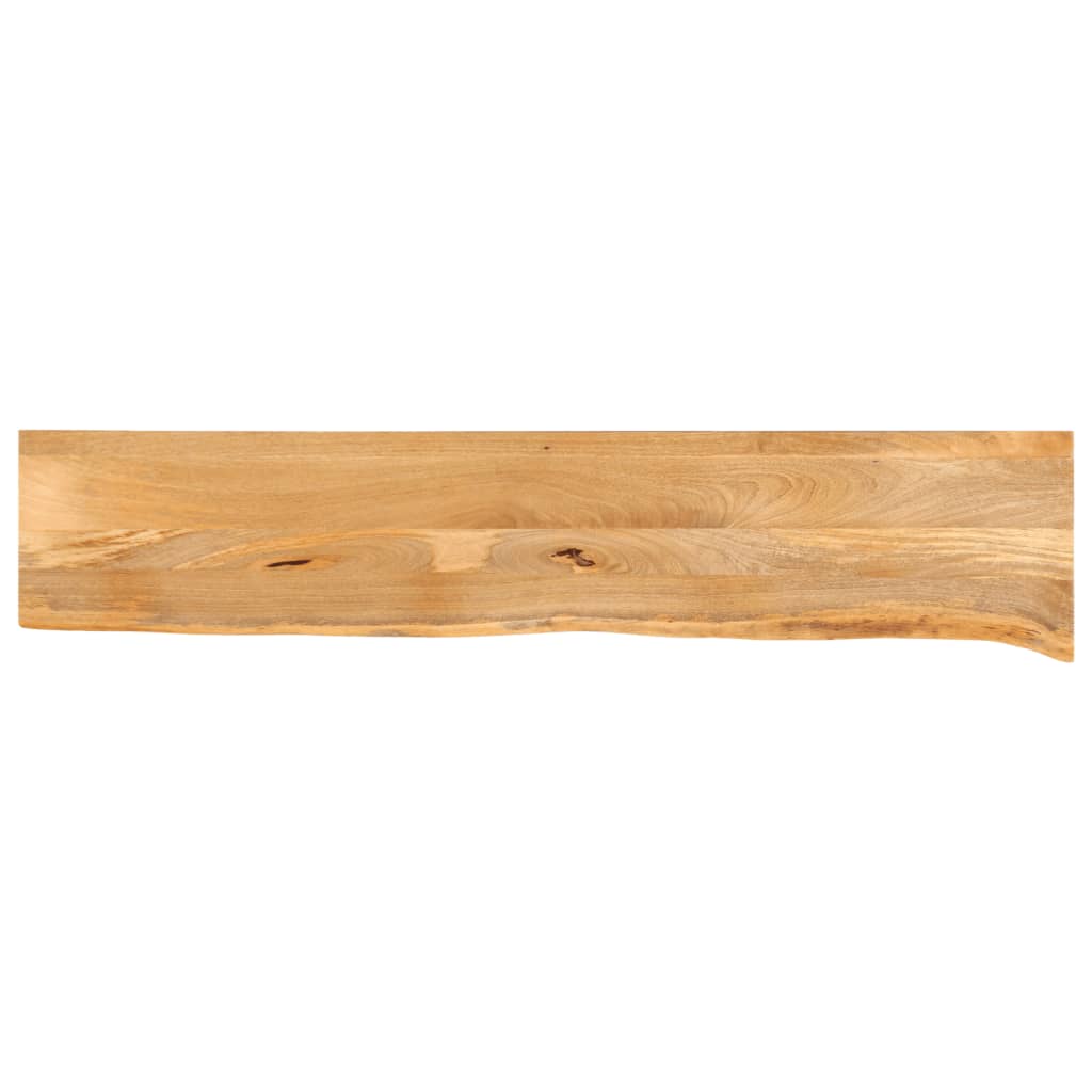 bordplade 180x30x3,8 cm naturlig kant massivt mangotræ