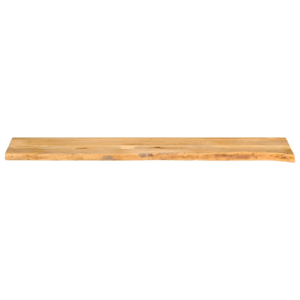 bordplade 180x30x3,8 cm naturlig kant massivt mangotræ