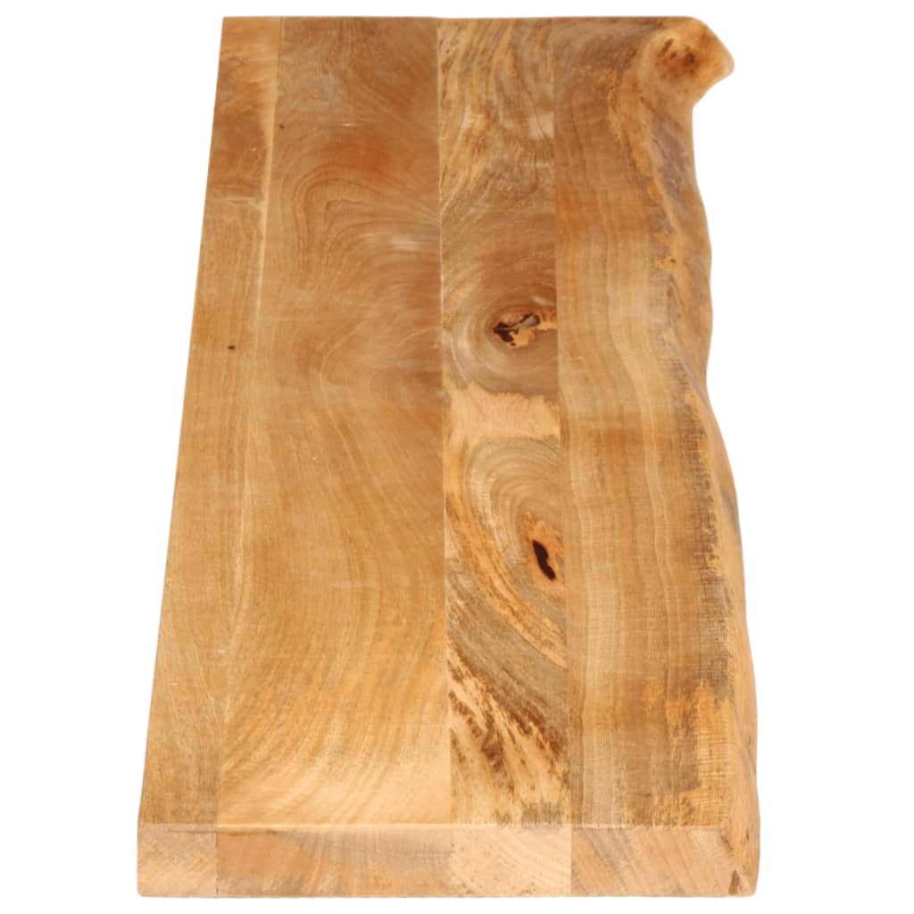 bordplade 180x30x3,8 cm naturlig kant massivt mangotræ