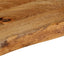 bordplade 180x30x3,8 cm naturlig kant massivt mangotræ
