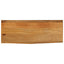 bordplade 80x30x2,5 cm naturlig kant massivt mangotræ