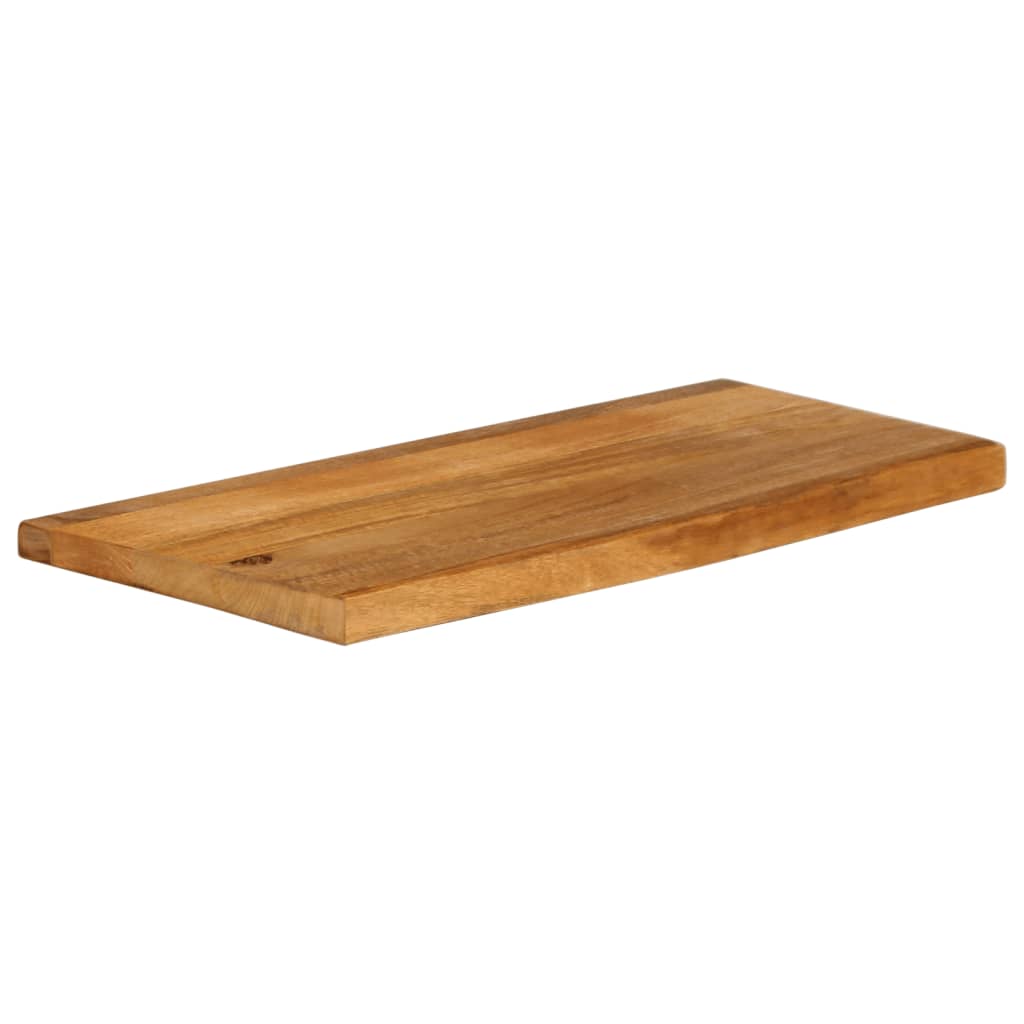 bordplade 80x30x2,5 cm naturlig kant massivt mangotræ