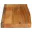 bordplade 80x30x2,5 cm naturlig kant massivt mangotræ