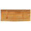 bordplade 80x30x2,5 cm naturlig kant massivt mangotræ