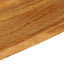 bordplade 80x30x2,5 cm naturlig kant massivt mangotræ