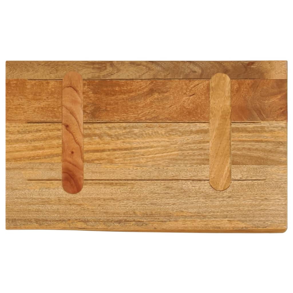 bordplade 40x20x3,8 cm naturlig kant massivt mangotræ
