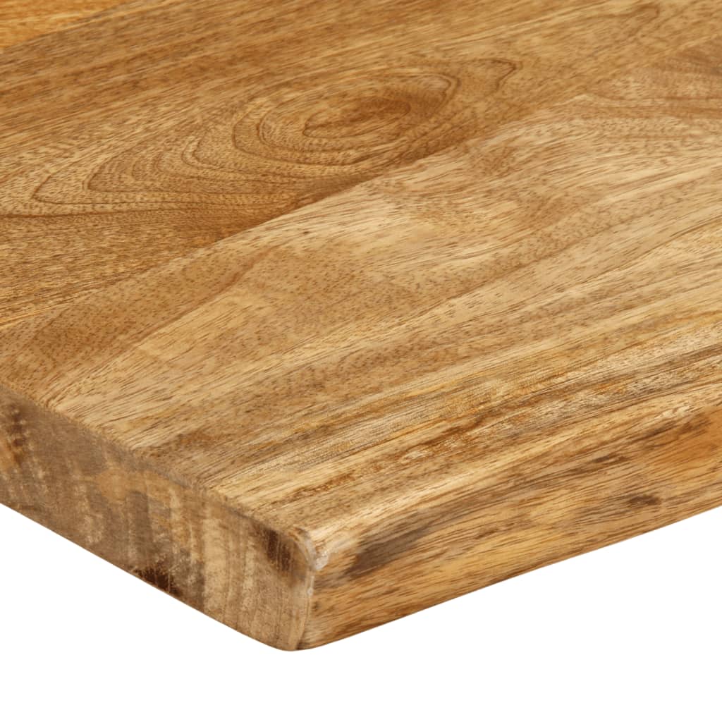 bordplade 120x40x2,5 cm naturlig kant massivt mangotræ
