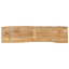 bordplade 160x40x2,5 cm naturlig kant massivt mangotræ