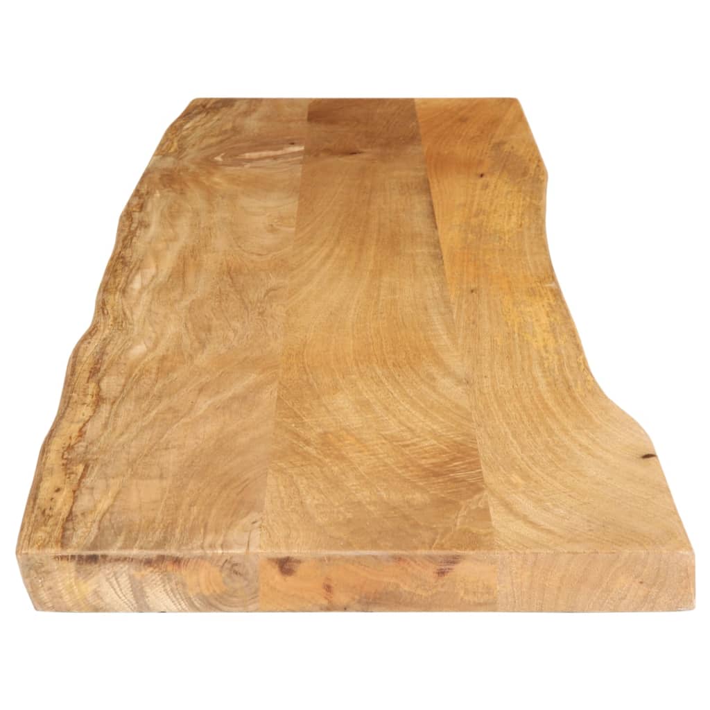 bordplade 180x40x2,5 cm naturlig kant massivt mangotræ