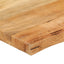 bordplade 100x60x2,5 cm naturlig kant massivt mangotræ