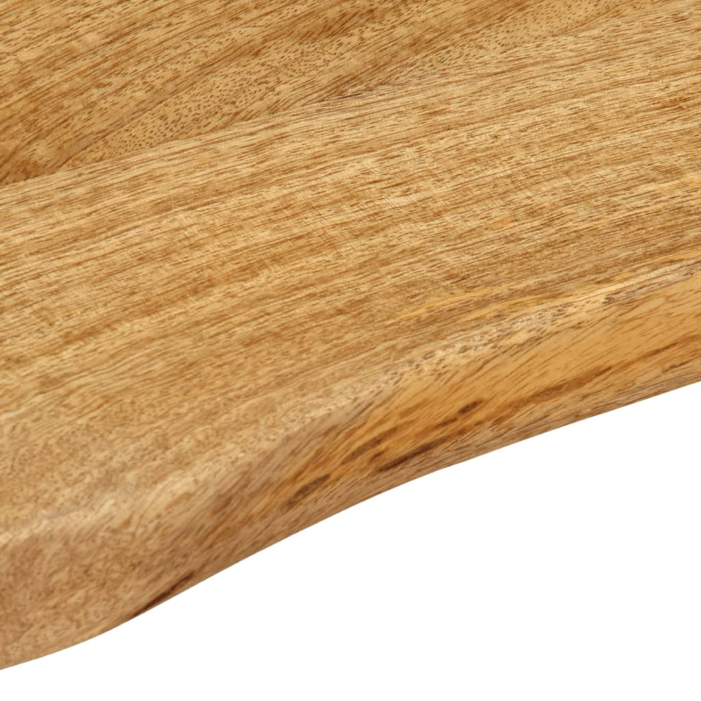 bordplade 140x40x3,8 cm naturlig kant massivt mangotræ