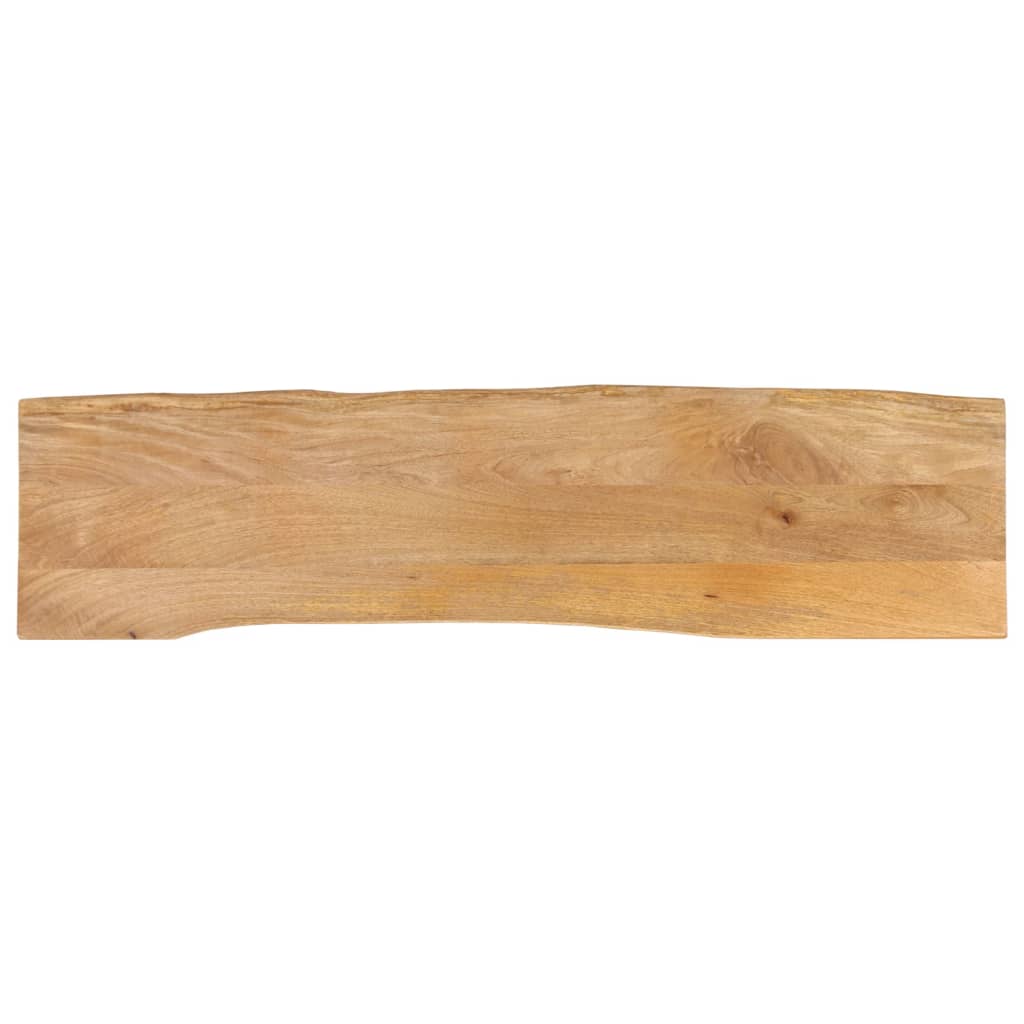 bordplade 160x40x3,8 cm naturlig kant massivt mangotræ