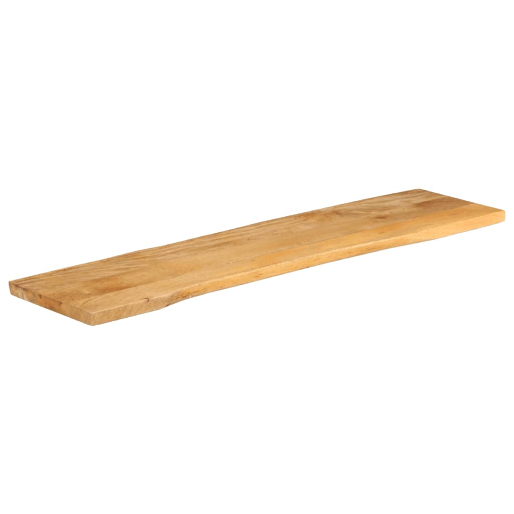 bordplade 180x40x3,8 cm naturlig kant massivt mangotræ