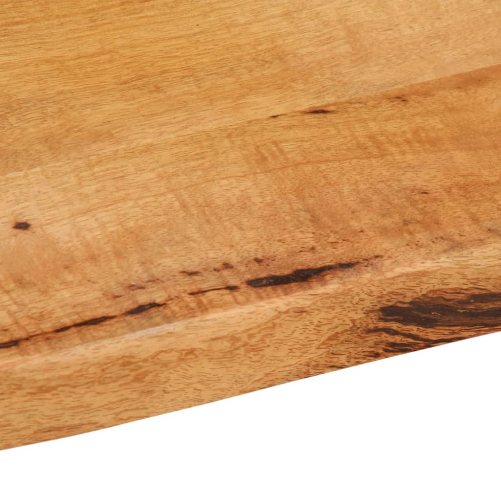 bordplade 140x60x3,8 cm naturlig kant massivt mangotræ