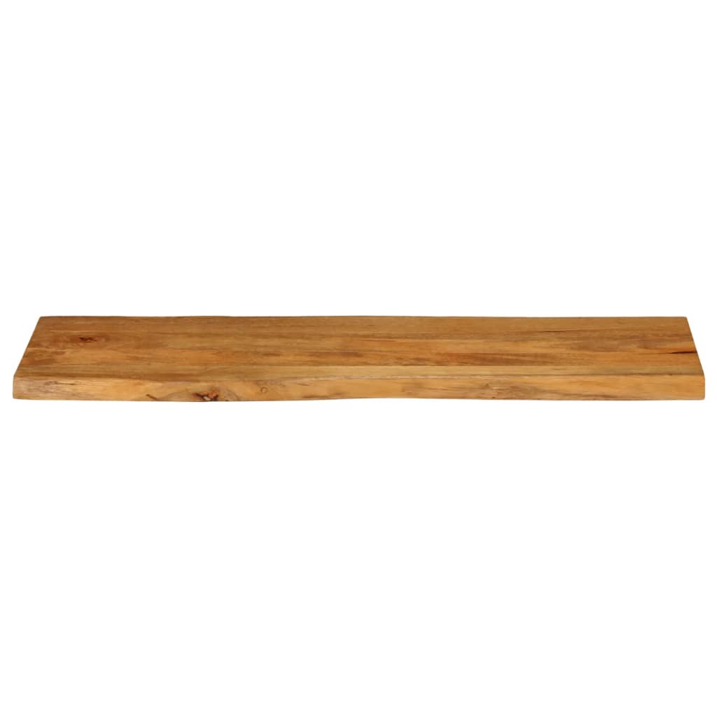 bordplade 120x40x2,5 cm naturlig kant massivt mangotræ