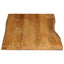 bordplade 120x60x2,5 cm naturlig kant massivt mangotræ