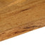 bordplade 120x60x2,5 cm naturlig kant massivt mangotræ