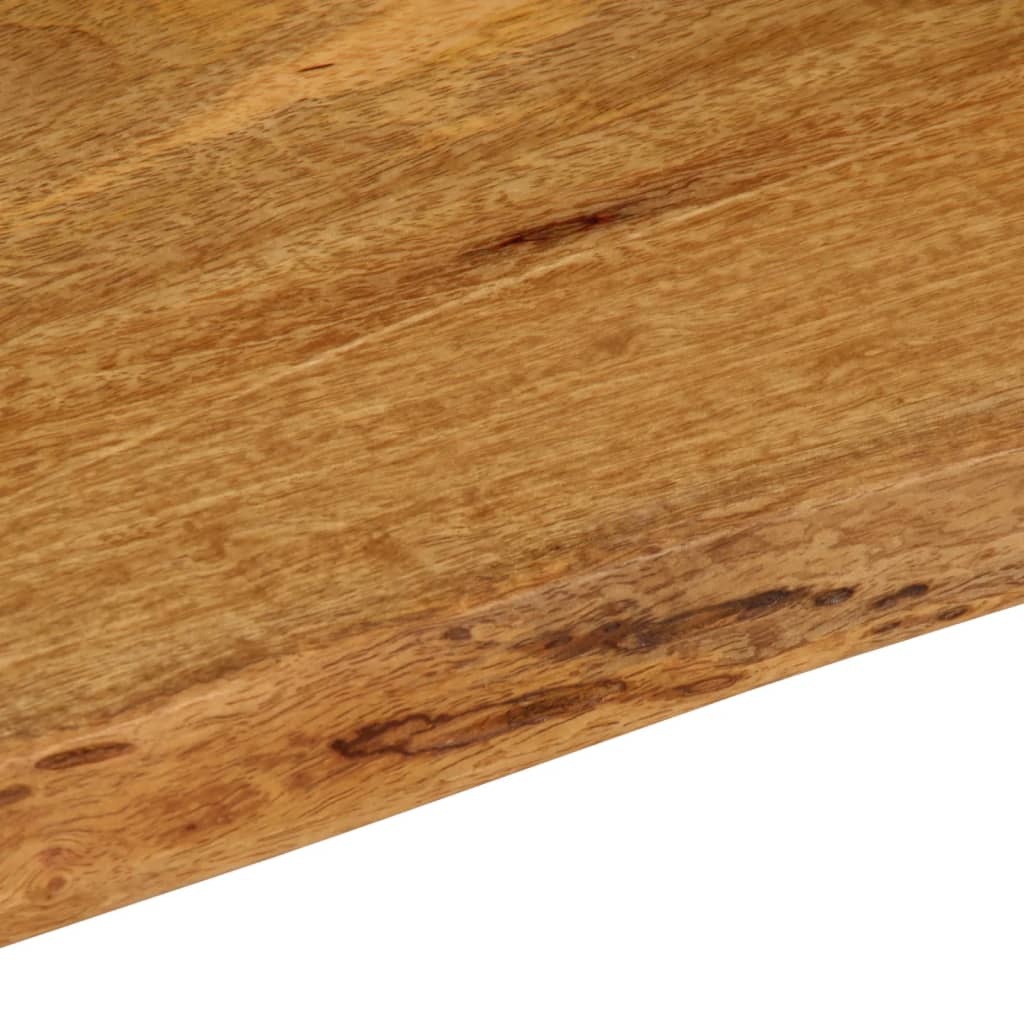 bordplade 90x40x3,8 cm naturlig kant massivt mangotræ