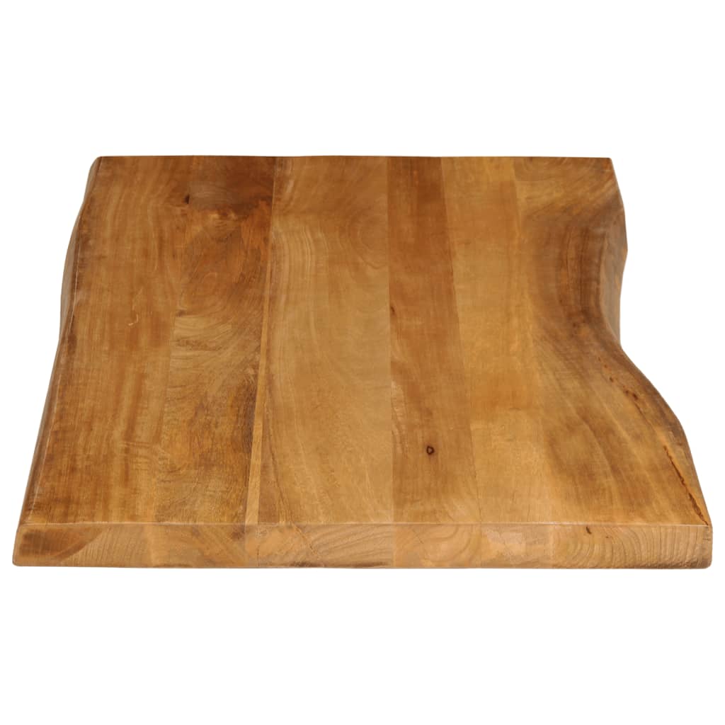 bordplade 120x60x3,8 cm naturlig kant massivt mangotræ