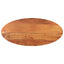 bordplade 80x40x3,8 cm oval massivt akacietræ