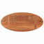 bordplade 80x40x3,8 cm oval massivt akacietræ