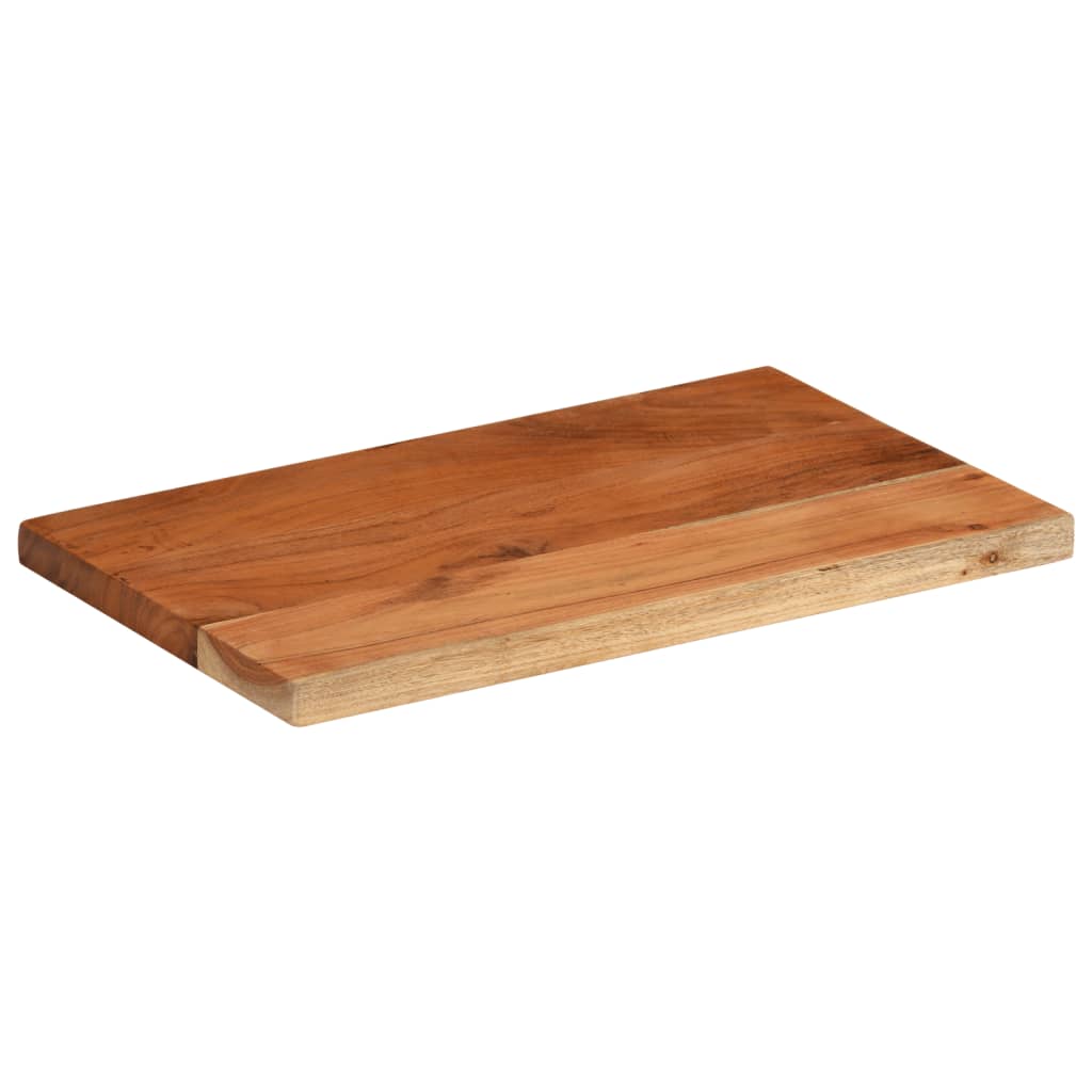 bordplade 50x40x2,5 cm rektangulær massivt akacietræ