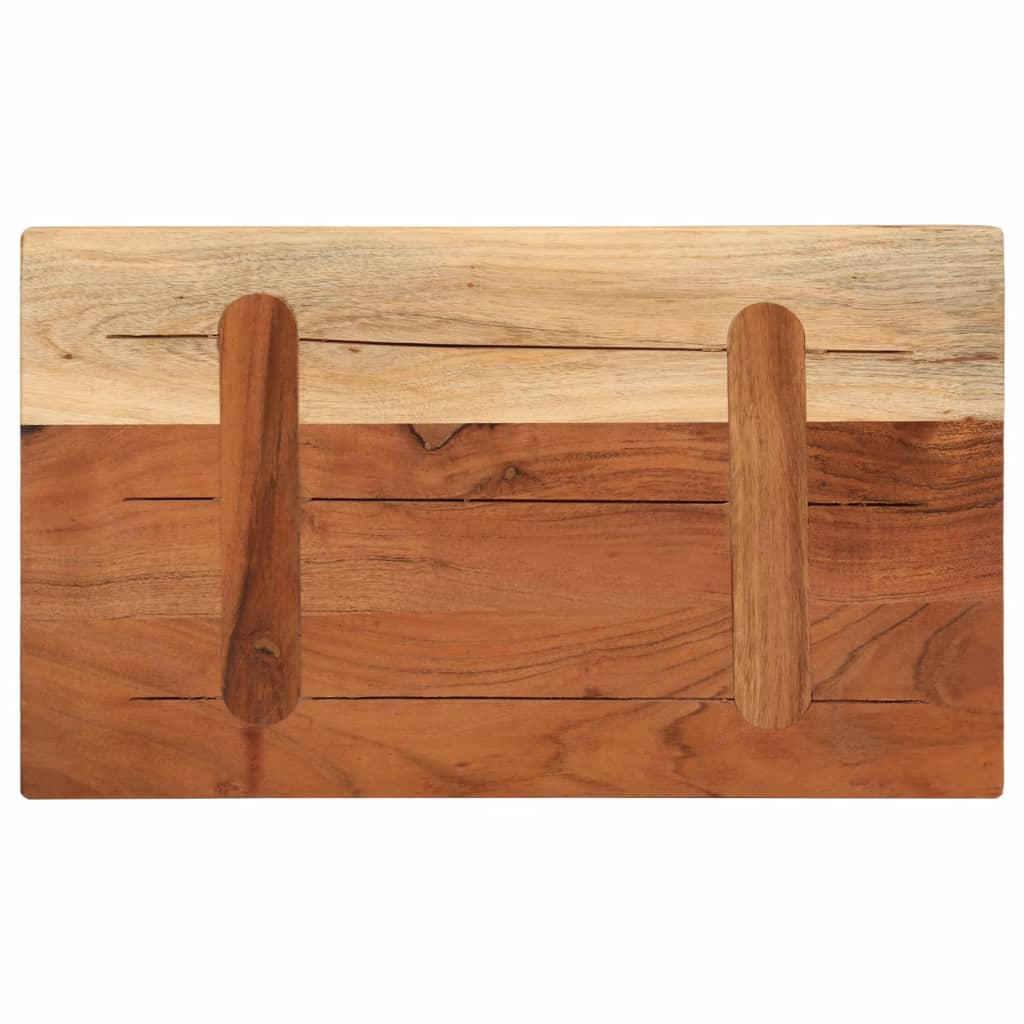 bordplade 50x40x2,5 cm rektangulær massivt akacietræ