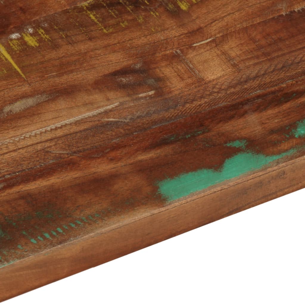bordplade 120x50x2,5 cm rektangulær massivt genbrugstræ