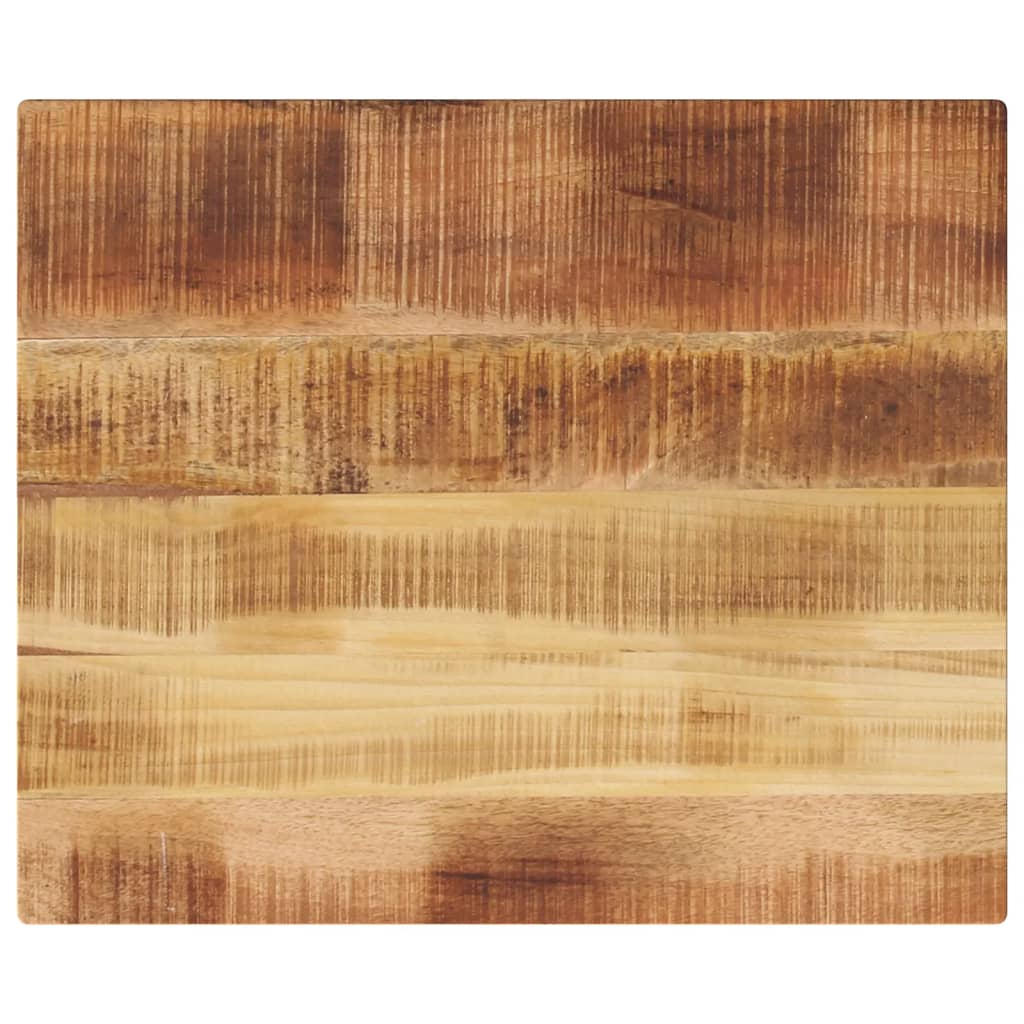 Bordplade 60 x 50 x 2,5 cm rektangulær i massivt ru mangotræ