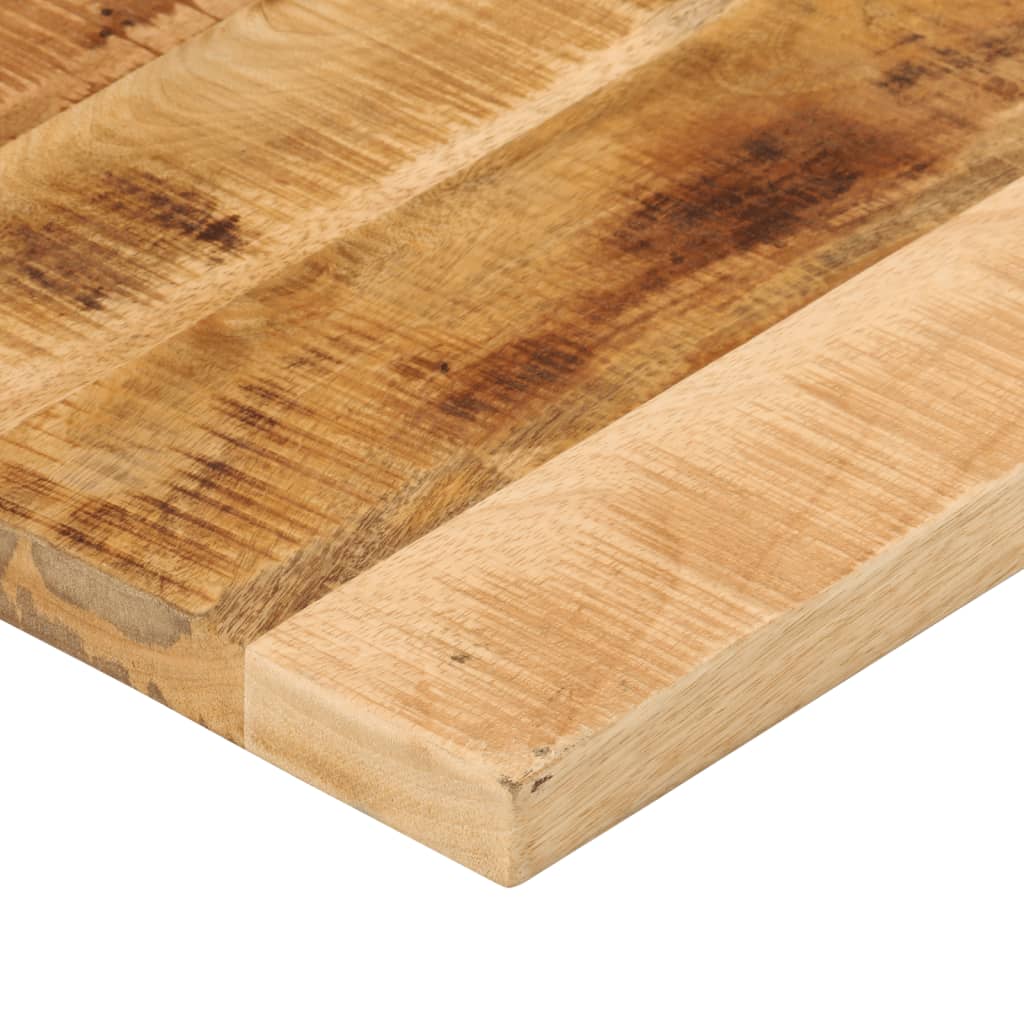bordplade 80x50x2,5 cm rektangulær massivt ru mangotræ