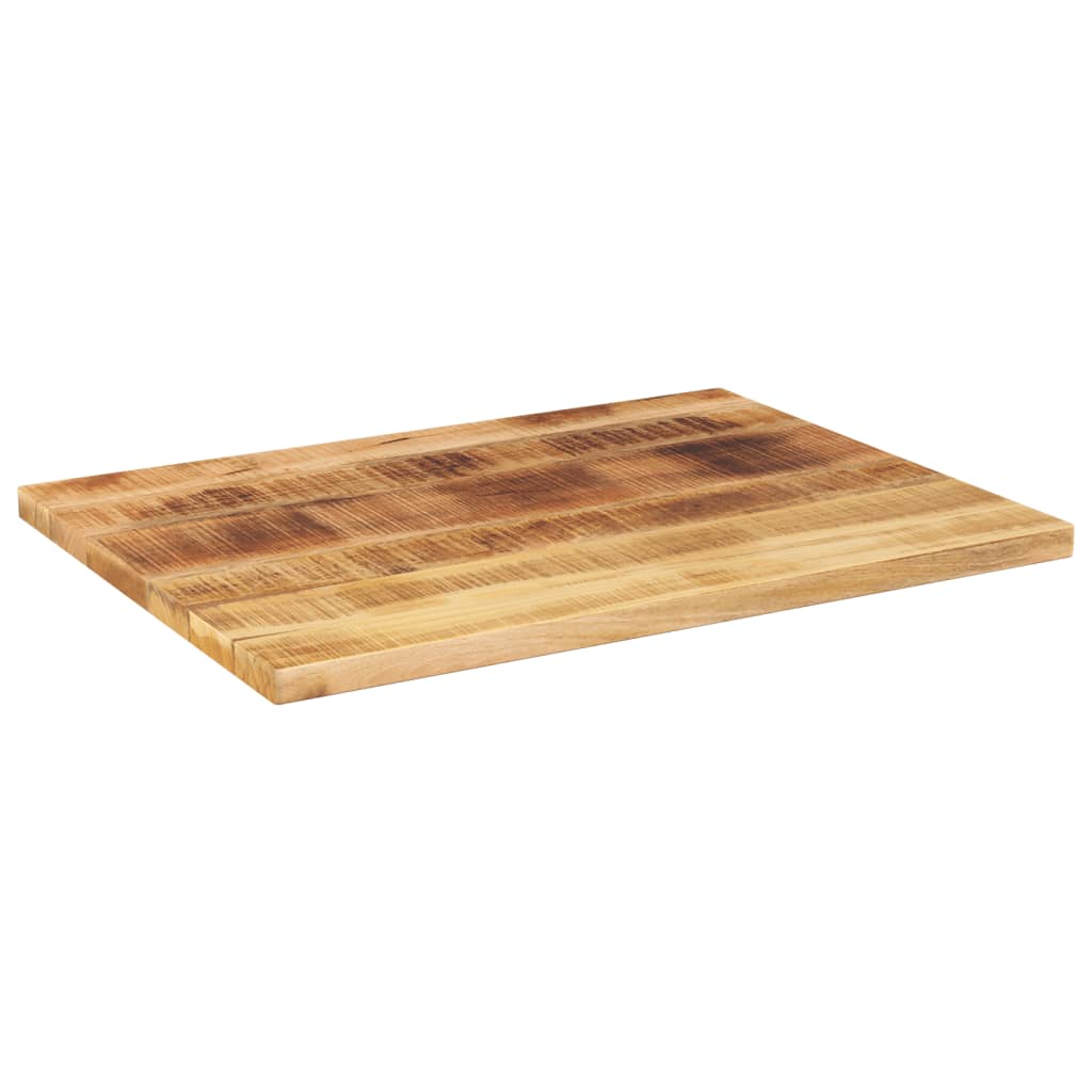 bordplade 90x50x2,5 cm rektangulær massivt ru mangotræ